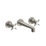 Lefroy Brooks Classic Bateria umywalkowa 3-otworowa podtynkowa Silver Nickel LB1212NK