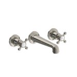 Lefroy Brooks Classic Bateria umywalkowa 3-otworowa podtynkowa Silver Nickel CH1212NK