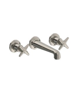 Lefroy Brooks Classic Bateria umywalkowa 3-otworowa podtynkowa Silver Nickel LS1212NK