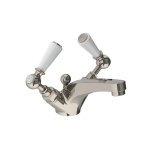Lefroy Brooks Classic Bateria umywalkowa jednootworowa z korkiem automatycznym Silver Nickel WL1185NK