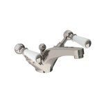 Lefroy Brooks Classic Bateria umywalkowa jednootworowa z korkiem automatycznym Silver Nickel WL1185NK