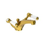 Lefroy Brooks Classic Bateria umywalkowa jednootworowa z korkiem automatycznym Polished Brass WL1185PB