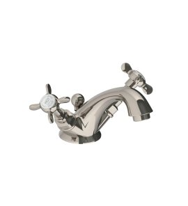 Lefroy Brooks Classic Bateria umywalkowa jednootworowa z korkiem automatycznym Silver Nickel LB1189NK