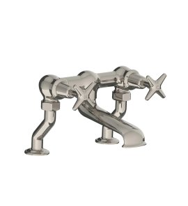 Lefroy Brooks Classic Bateria wannowa 2-otworowa Silver Nickel LS1107NK