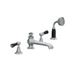 Lefroy Brooks Classic Bateria wannowa 4-otworowa z wyciąganym zestawem prysznicowym Chrom BL1250CP