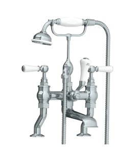 Lefroy Brooks Classic Bateria wannowa 2-otworowa z zestawem prysznicowym Chrom WL1100CP