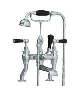 Lefroy Brooks Classic Bateria wannowa 2-otworowa z zestawem prysznicowym Chrom BL1100CP