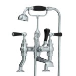 Lefroy Brooks Classic Bateria wannowa 2-otworowa z zestawem prysznicowym Chrom BL1100CP