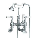 Lefroy Brooks Classic Bateria wannowa ścienna z zestawem prysznicowym Chrom WL1166CP