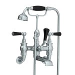 Lefroy Brooks Classic Bateria wannowa ścienna z zestawem prysznicowym Chrom BL1166CP