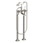 Lefroy Brooks Classic Bateria wannowa wolnostojąca z zestawem prysznicowym Silver Nickel LB1144NK