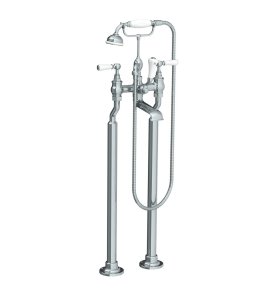 Lefroy Brooks Classic Bateria wannowa wolnostojąca z zestawem prysznicowym Chrom WL1144CP