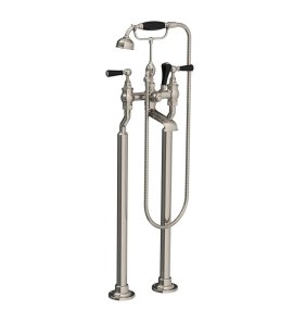 Lefroy Brooks Classic Bateria wannowa wolnostojąca z zestawem prysznicowym Silver Nickel BL1144NK