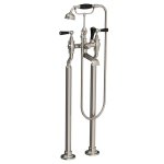 Lefroy Brooks Classic Bateria wannowa wolnostojąca z zestawem prysznicowym Silver Nickel BL1144NK