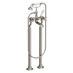 Lefroy Brooks Classic Bateria wannowa wolnostojąca z zestawem prysznicowym Silver Nickel CH1144NK