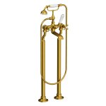 Lefroy Brooks Classic Bateria wannowa wolnostojąca z zestawem prysznicowym Polished Brass CH1144PB