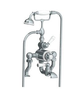 Lefroy Brooks Classic Bateria wannowa termostatyczna 2-otworowa z zestawem prysznicowym Chrom DM/GD8823CP