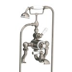 Lefroy Brooks Classic Bateria wannowa termostatyczna 2-otworowa z zestawem prysznicowym Silver Nickel DM/GD8823NK