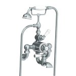 Lefroy Brooks Classic Bateria wannowa termostatyczna 2-otworowa ścienna z zestawem prysznicowym Chrom WM/GD8823CP