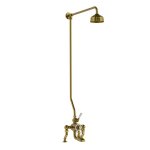 Lefroy Brooks Classic Bateria wannowa 2-otworowa z deszczownicą Ø 200 mm Antique Gold DMGD8822AG