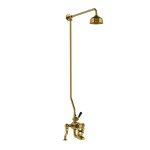 Lefroy Brooks Classic Bateria wannowa 2-otworowa z deszczownicą Ø 129 mm Polished Brass DMBL8821PB