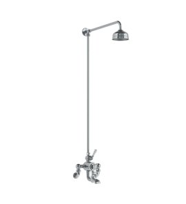 Lefroy Brooks Classic Bateria wannowa termostatyczna 2-otworowa ścienna z deszczownicą Ø 129 mm Chrom WMGD8821CP