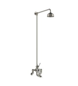 Lefroy Brooks Classic Bateria wannowa termostatyczna 2-otworowa ścienna z deszczownicą Ø 129 mm Silver Nickel WMGD8821NK