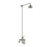 Lefroy Brooks Classic Bateria wannowa termostatyczna 2-otworowa ścienna z deszczownicą Ø 129 mm Silver Nickel WMGD8821NK