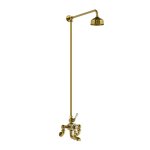 Lefroy Brooks Classic Bateria wannowa termostatyczna 2-otworowa ścienna z deszczownicą Ø 129 mm Polished Brass WMGD8821PB