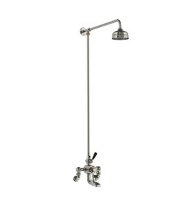 Lefroy Brooks Classic Bateria wannowa termostatyczna 2-otworowa ścienna z deszczownicą Ø 129 mm Silver Nickel WMBL8821NK