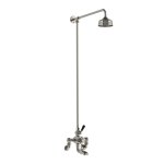 Lefroy Brooks Classic Bateria wannowa termostatyczna 2-otworowa ścienna z deszczownicą Ø 129 mm Silver Nickel WMBL8821NK