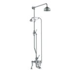 Lefroy Brooks Classic Bateria wannowa termostatyczna 2-otworowa z deszczownicą Ø 200 mm i zestawem prysznicowym Chrom DMGD8825CP
