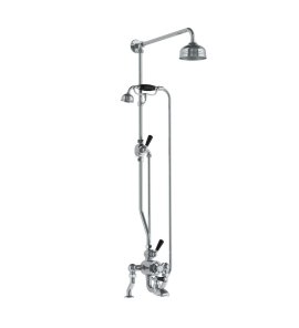 Lefroy Brooks Classic Bateria wannowa termostatyczna 2-otworowa z deszczownicą Ø 129 mm i zestawem prysznicowym Chrom DMBL8824CP
