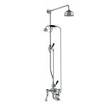 Lefroy Brooks Classic Bateria wannowa termostatyczna 2-otworowa z deszczownicą Ø 200 mm i zestawem prysznicowym Chrom DMBL8825CP
