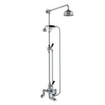 Lefroy Brooks Classic Bateria wannowa termostatyczna 2-otworowa ścienna z deszczownicą Ø 129 mm i zestawem prysznicowym Chrom WMBL8824CP