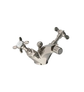 Lefroy Brooks Classic Bateria bidetowa z korkiem automatycznym Silver Nickel LB1195NK