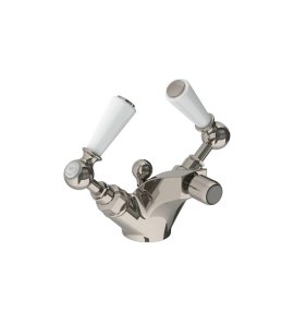 Lefroy Brooks Classic Bateria bidetowa z korkiem automatycznym Silver Nickel WL1195NK