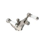 Lefroy Brooks Classic Bateria bidetowa z korkiem automatycznym Silver Nickel WL1195NK