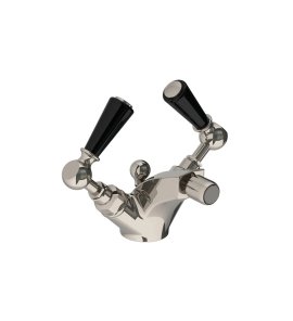 Lefroy Brooks Classic Bateria bidetowa z korkiem automatycznym Silver Nickel BL1195NK