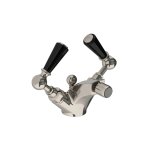 Lefroy Brooks Classic Bateria bidetowa z korkiem automatycznym Silver Nickel BL1195NK