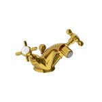 Lefroy Brooks Classic Bateria bidetowa z korkiem automatycznym Polished Brass LB1199PB