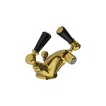 Lefroy Brooks Classic Bateria bidetowa z korkiem automatycznym Polished Brass BL1199PB