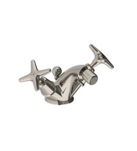 Lefroy Brooks Classic Bateria bidetowa z korkiem automatycznym Silver Nickel LS1199NK
