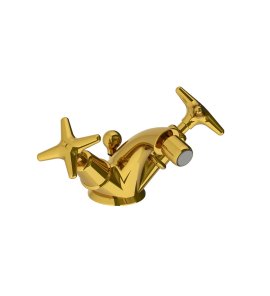 Lefroy Brooks Classic Bateria bidetowa z korkiem automatycznym Polished Brass LS1199PB