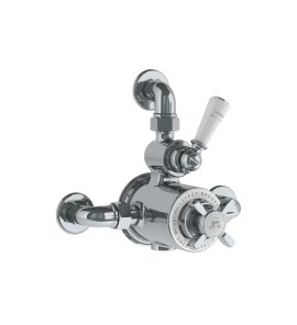 Lefroy Brooks Classic Bateria termostatyczna natryskowa z zaworem ciśnieniowym na jednodrożna Chrom GD8725CP