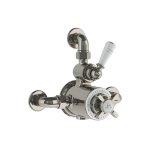 Lefroy Brooks Classic Bateria termostatyczna natryskowa z zaworem ciśnieniowym na jednodrożna Silver Nickel GD8725NK