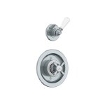 Lefroy Brooks Classic Bateria termostatyczna natryskowa podtynkowa z zaworem ciśnieniowym na jednodrożna Chrom GD8801CP
