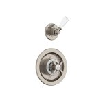 Lefroy Brooks Classic Bateria termostatyczna natryskowa podtynkowa z zaworem ciśnieniowym na jednodrożna Silver Nickel GD8801NK