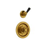 Lefroy Brooks Classic Bateria termostatyczna natryskowa podtynkowa z zaworem ciśnieniowym na jednodrożna Antique Gold BL8801AG