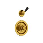 Lefroy Brooks Classic Bateria termostatyczna natryskowa podtynkowa z zaworem ciśnieniowym na jednodrożna Polished Brass BL8801PB